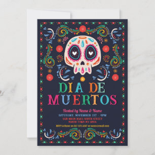 Convite Dia De Muertos Festa de aniversário Fiesta Crânio