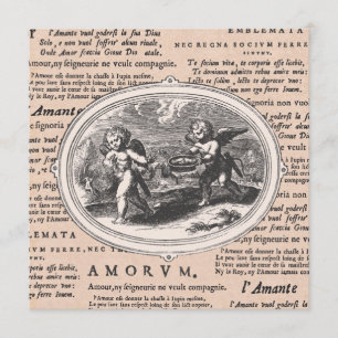 Convite Dia de os namorados - Cupidos De Vintagem De Danç