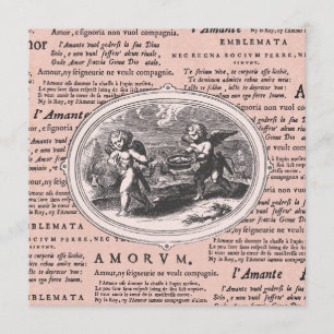 Convite Dia de os namorados - Cupidos De Vintagem De Danç