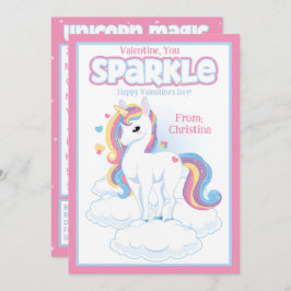 Convite Dia de os namorados de sala de aula do Sparkle do