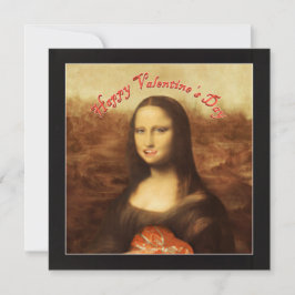 Convite Dia de os namorados Mona Lisa