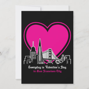 Convite Dia de os namorados na cidade de São Francisco