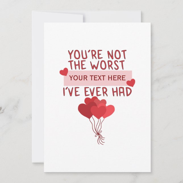 Convite Dia de os namorados Personalizado de Cute Personal (Frente)