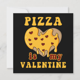 Convite Dia de os namorados Pizza Love Heart Relationship