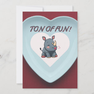 Convite Dia de os namorados Rhino