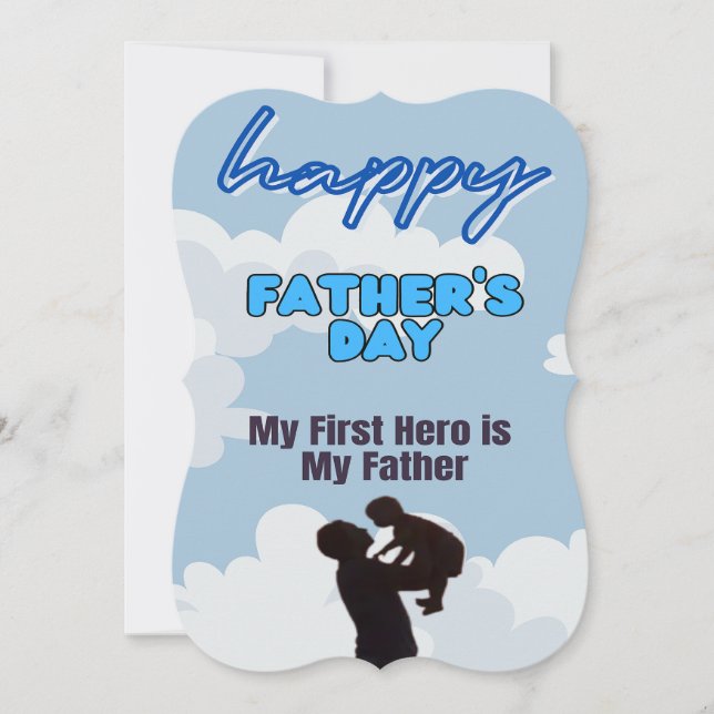 Convite Dia de os pais Feliz (Frente)