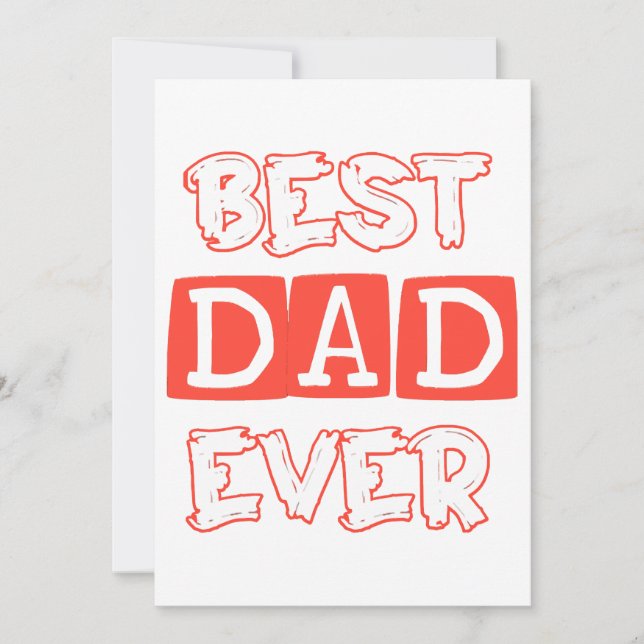 Convite Dia de os pais love Best Pai ever - Tributação t (Frente)