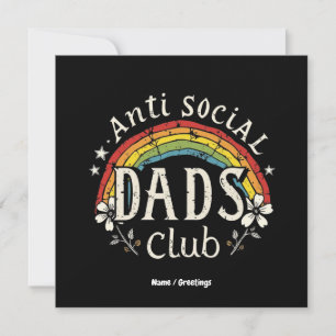 Convite Dia de os pais Retrocedido do Clube de Pais Sociai