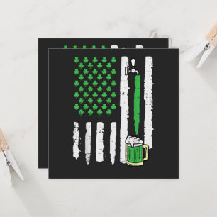 Convite Dia de São Patrício Bandeira da América Santo