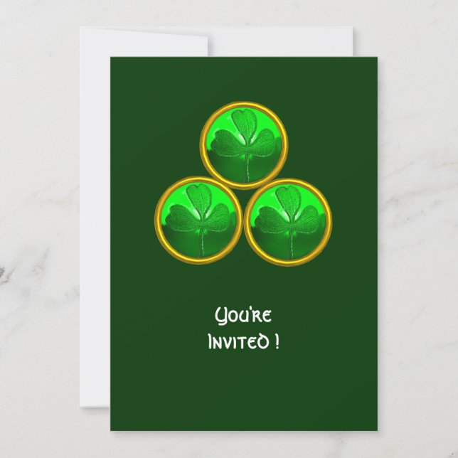 CONVITE DIA DE SÃO PATRÍCIO TREVO DE TRINDADE (Frente)