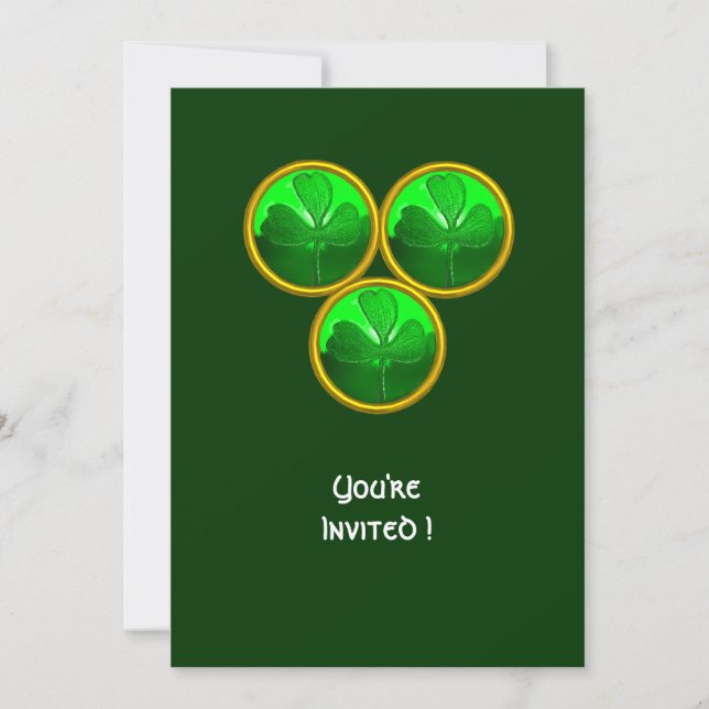 CONVITE DIA DE SÃO PATRÍCIO TREVO DE TRINDADE (Frente)
