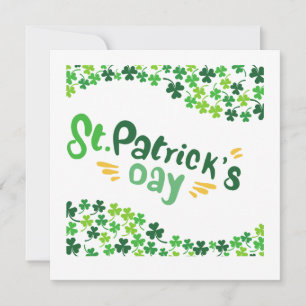 Convite Dia de São Patrício,Trevo,Irlandês