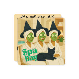 Convite Dia de Spa das Bruxas Humor Divertido