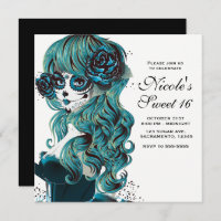 Dia do Belo Crânio de Açúcar Doce Doce 16