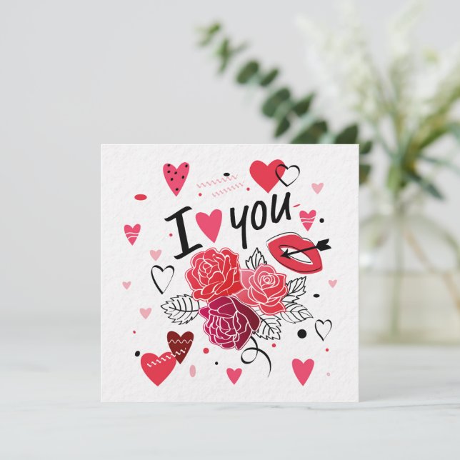 Convite Dia do namorados (Em pé/Frente)