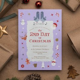 Convite Dia do segundo Retroativo da Festa de Natal Atrasa