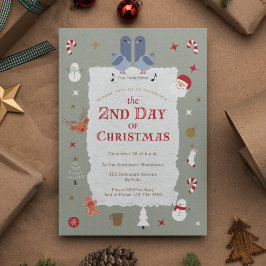 Convite Dia do segundo Retroativo da Festa de Natal Atrasa