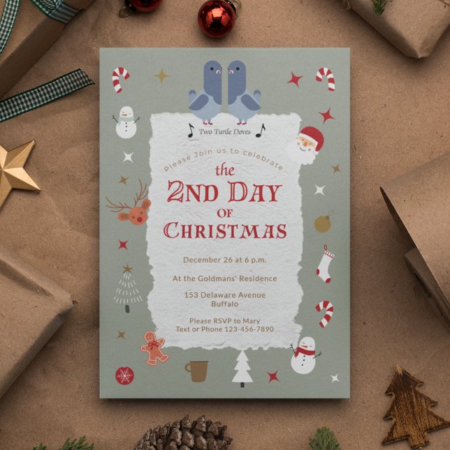 Convite Dia do segundo Retroativo da Festa de Natal Atrasa (Criador carregado)