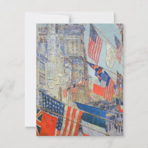 Convite Dia dos Aliados, Maio de 1917 por Childe Hassam, A