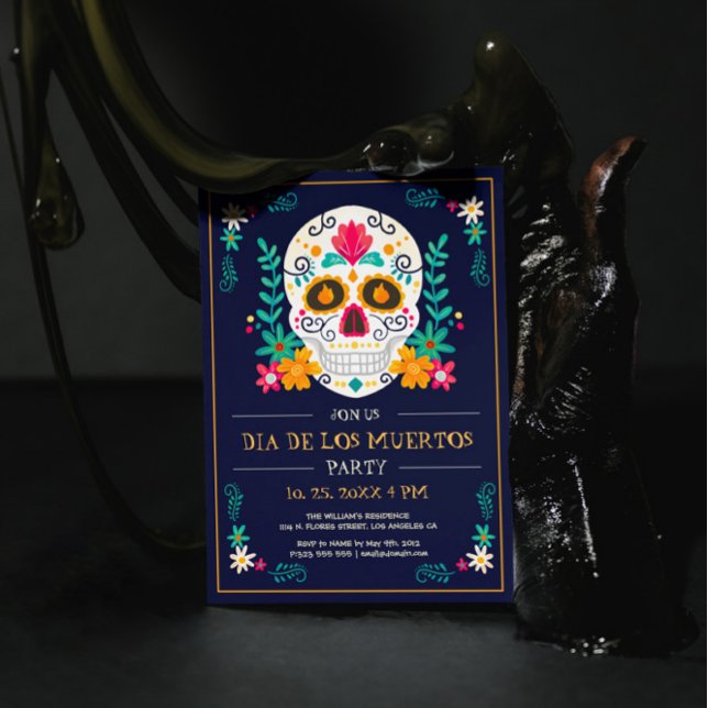 Convite Dia dos Mortos, Dia De Los Muertos, Festa Convidad (Criador carregado)