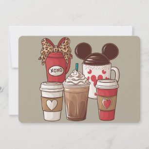 Convite Dia dos Namorados Café Engraçado Amante de Café