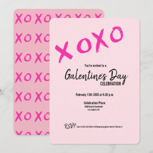 Convite Dia dos Namorados das Amigas XOXO Amigos Festa de 