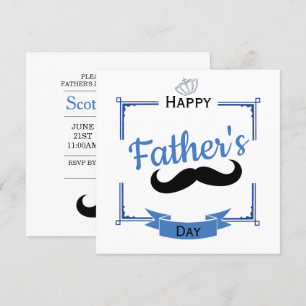 Convite Dia dos pais do Moustache & da coroa