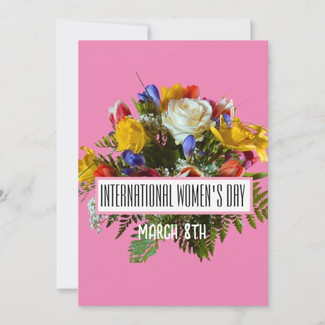 CONVITE DIA INTERNACIONAL DA MULHER 8 DE MARÇO (Frente)