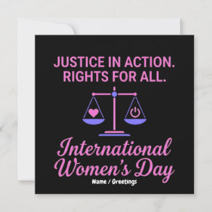 Convite Dia Internacional da Mulher Justiça em Ação Direit