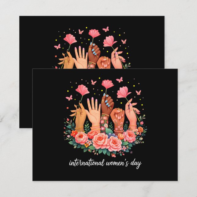 Convite Dia Internacional das Mulheres 8 Março 2026 (Frente/Verso)