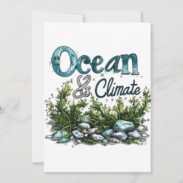 Convite Dia Mundial dos Oceanos - Sinal do Oceano e do Cli (Frente)
