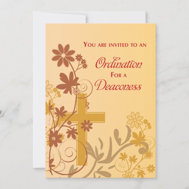 Convite Diaconisa para Cruz de Ordenação Redemoinh (Frente)