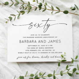 Convite Diamante 60º Aniversário de Casamento. Foto minima