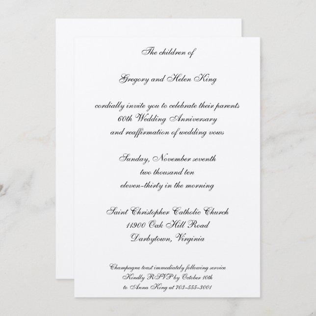 Convite Diamante & Platina (Frente/Verso)