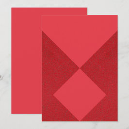 Convite Diamante Vermelho Moderno Plano – Personal