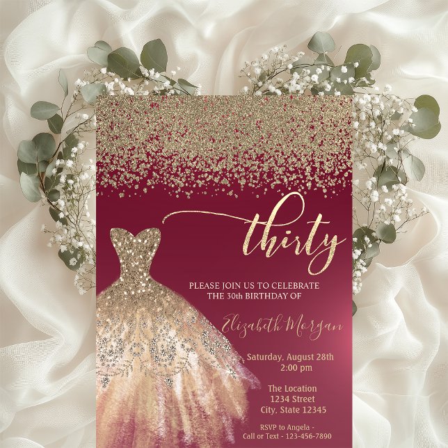 Convite Diamantes Dourados, aniversário de 30 anos de Borg (Criador carregado)