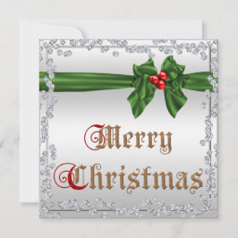 Convite Diamantes glamourosos e Arco de Cinzas Silky Natal