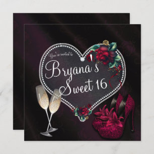 Convite Diamantes Pérolas Negras Altas Altas Alturas Doce 