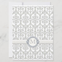 Diamantes & rendas Impressos Falsos, Casamento Mon