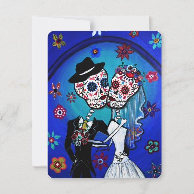 CONVITE DIÂMETRO DE LOS MUERTOS CASAMENTO (Frente)