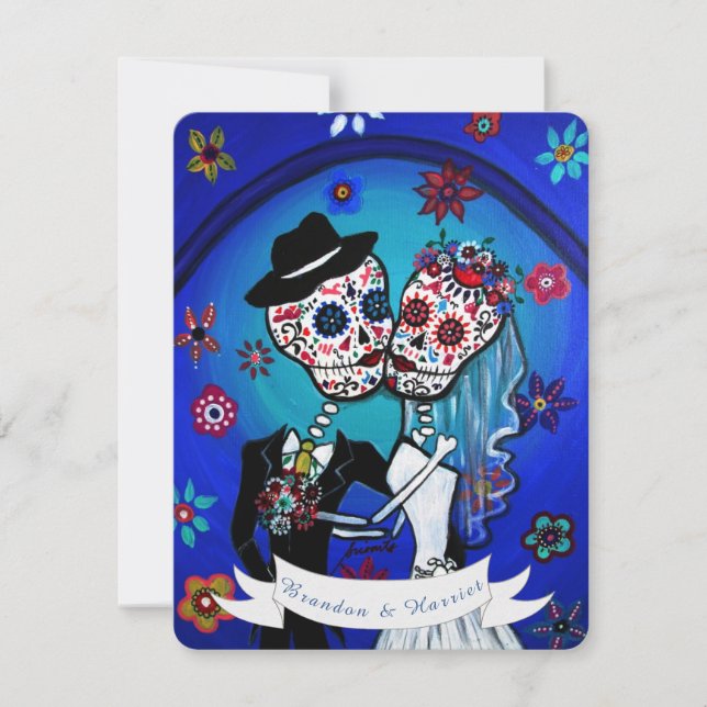 CONVITE DIÂMETRO DE LOS MUERTOS CASAMENTO (Frente)