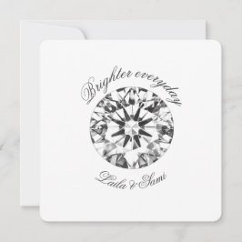 Convite Diamond Classic Round Brighter together 2026 - 