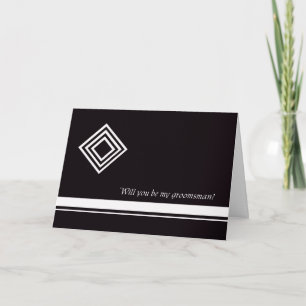 Convite Diamond Groomsmen Card