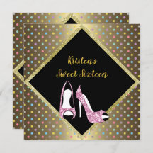 DIAMOND HIGH HEEL DOCE SEZE PONTO Dourado