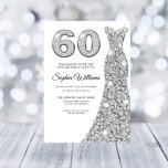 Convite Diamond Sparkle Dress Womans 60ª Festa de aniversá<br><div class="desc">Diamond Sparkle Dress Womans 60ª Variações de Convite de aniversário para o convite e itens correspondentes na nossa loja</div>