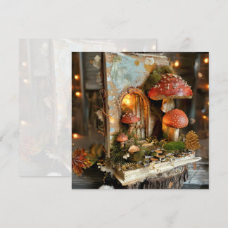 Convite Diário De Livro De Linguado De Cottagecore