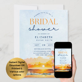 Convite Dias de Balança | Chá de panela Tropical Sunset Be