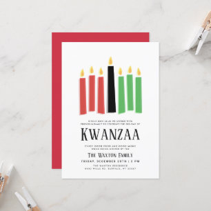 Convite Dias de Kwanzaa   Coleta de Partido
