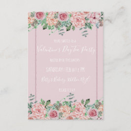 Convite Dias de os namorados Estilo de Grupo Floral Convit