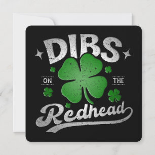 Convite Dibs Na Ruiva Dia Divertido de São Patrício